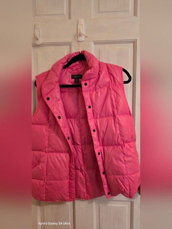 Lands' End Jackets & Blazers - Lands' End Bright Pink Quilted Puffer Vest